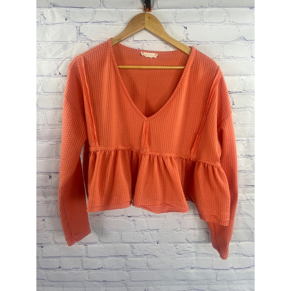 Women's Alter'd state baby doll top color coral/orange size Medium